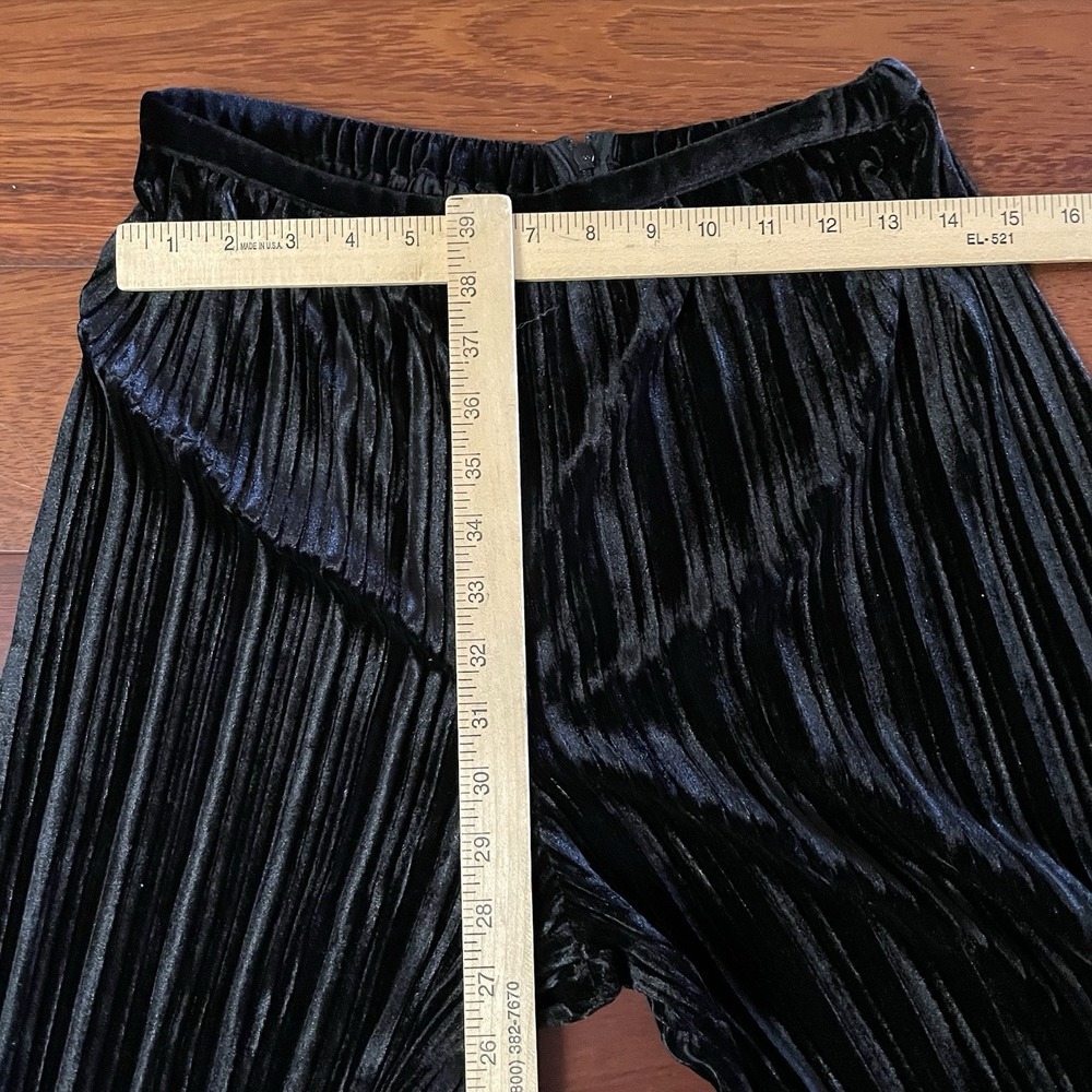 Sabina Musayev x Madewell Lotem‎ Wide Leg Pleated Cocktail Pants Black S NWT B23 - Picture 10 of 12